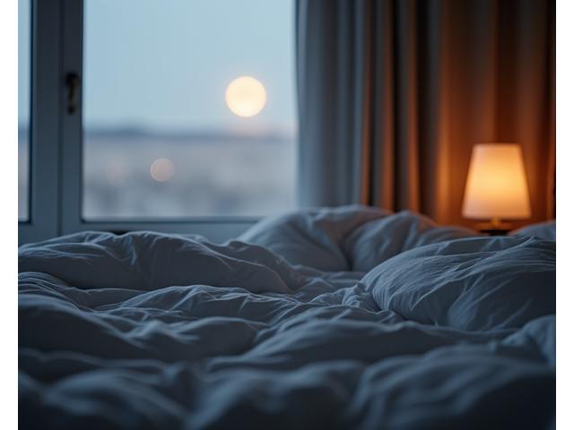 Cozy bedroom with emphasis on quality sleep